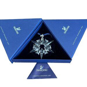 2007 Swarovski Annual Crystal Christmas Ornament 0872200 Original Boxes EUC